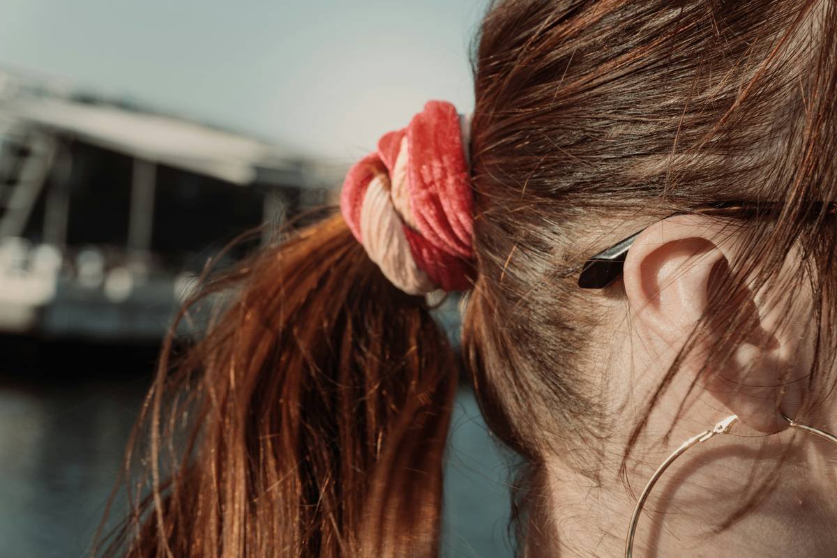 Close-up of performance exercise hairbands showing moisture-wicking texture and flatlock seams